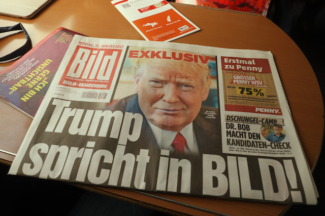 Bild Zeitung Publishes Exclusive Trump Interview