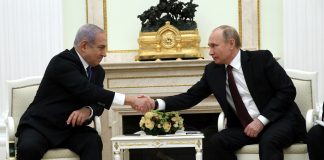 vladimir putin and Benjamin Netanyahu