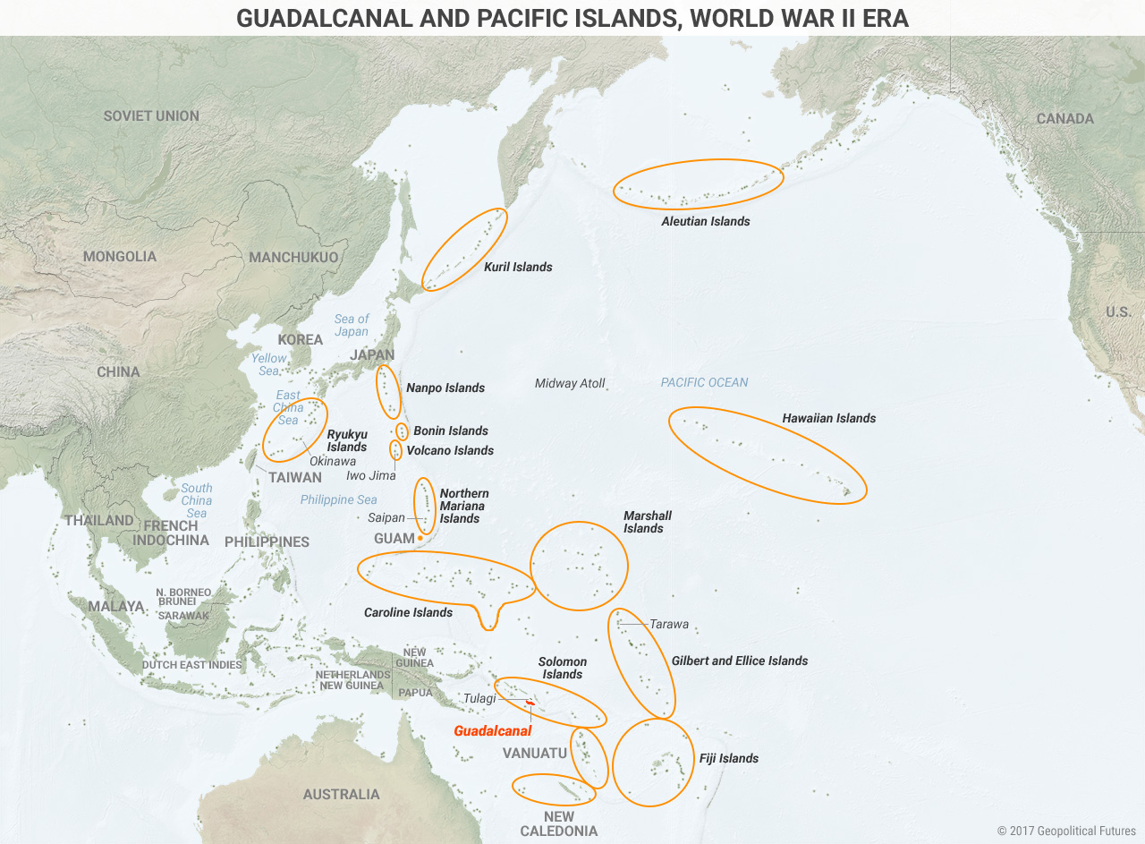 Guadalcanal World Map