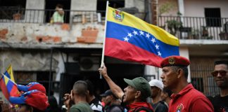 Maduro supporters in Venezuela