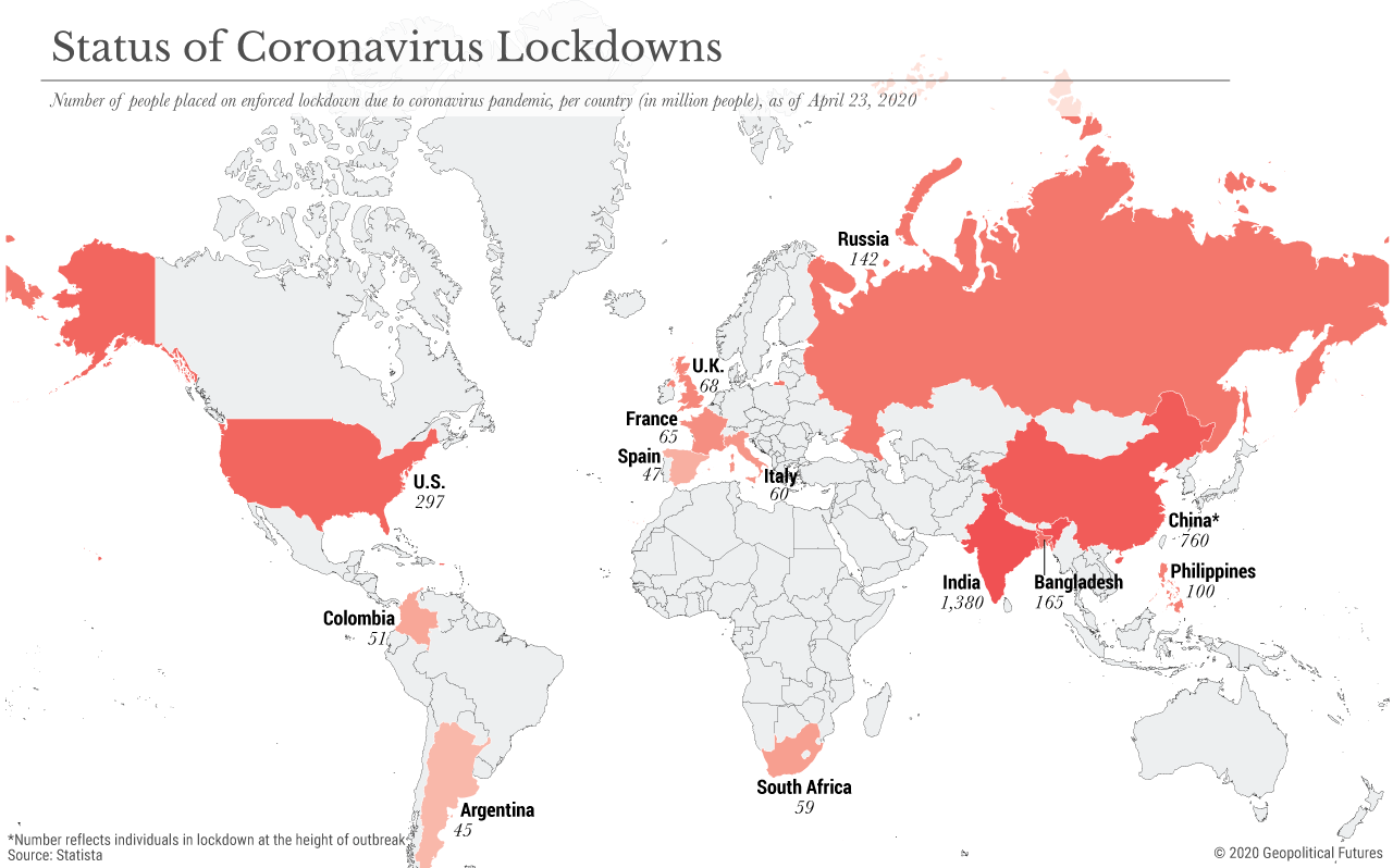 Status of Coronavirus Lockdowns