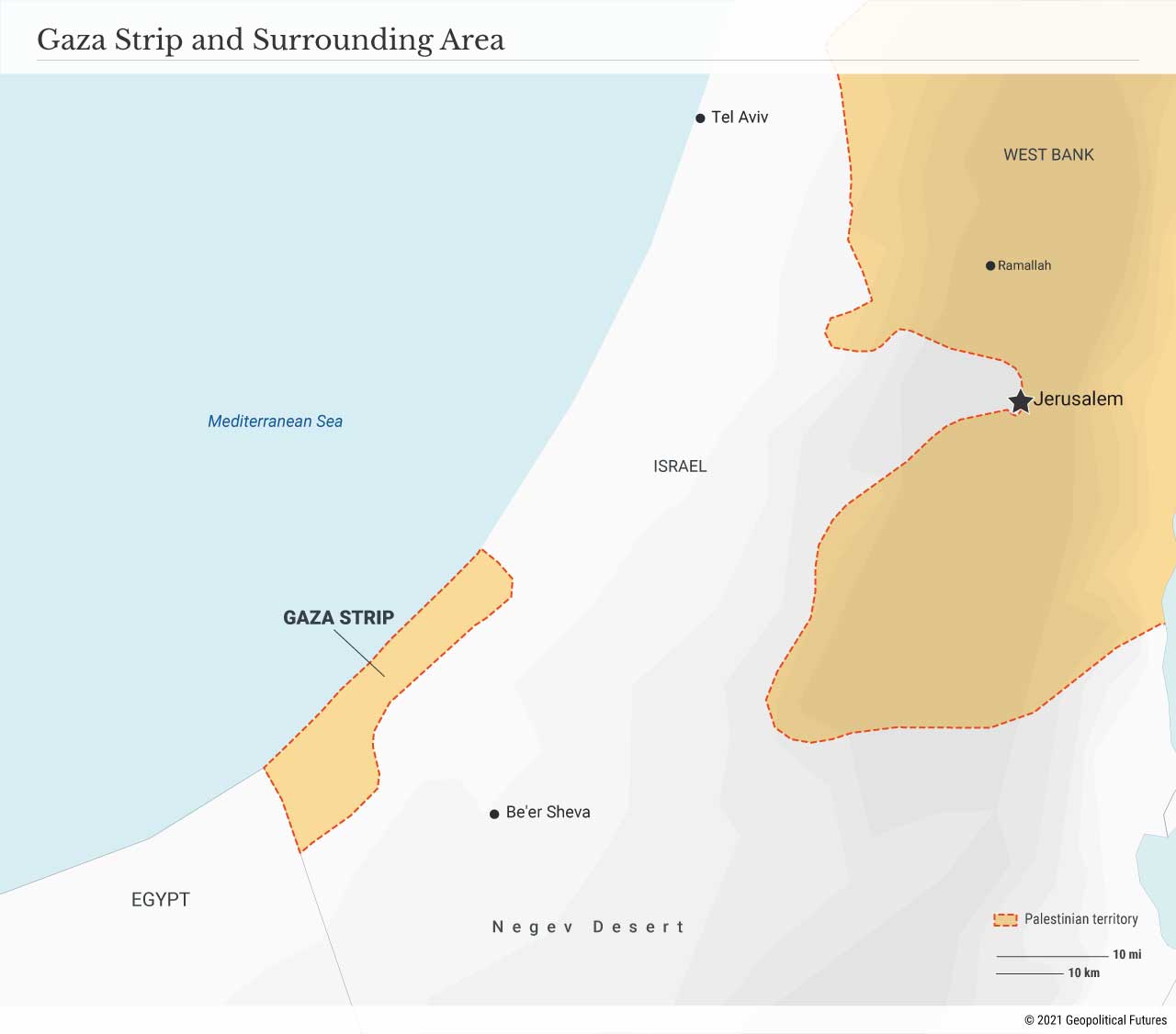 Gaza Strip and Surrounding Area