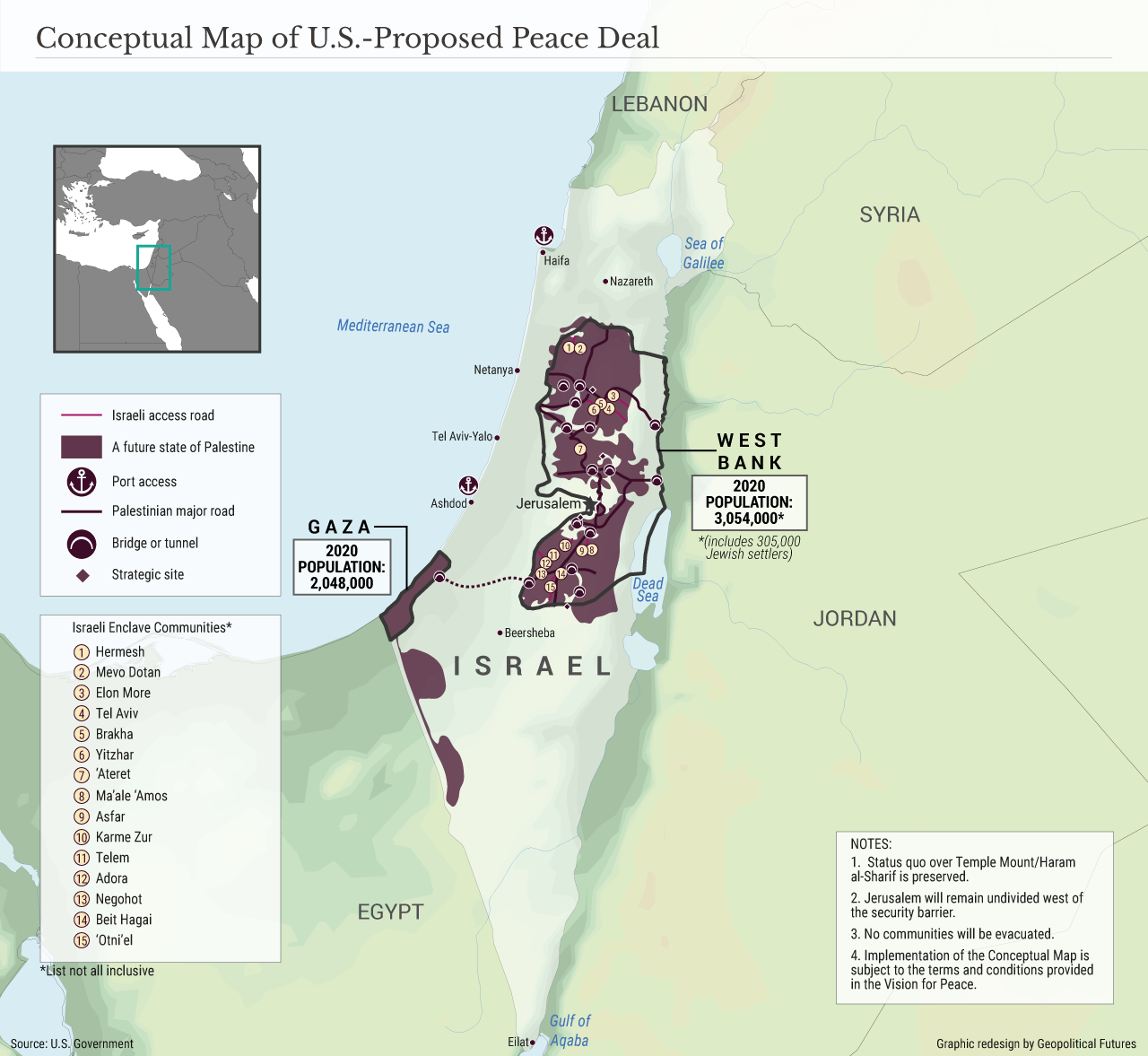 Conceptual map of U.S.-Proposed Peace Deal