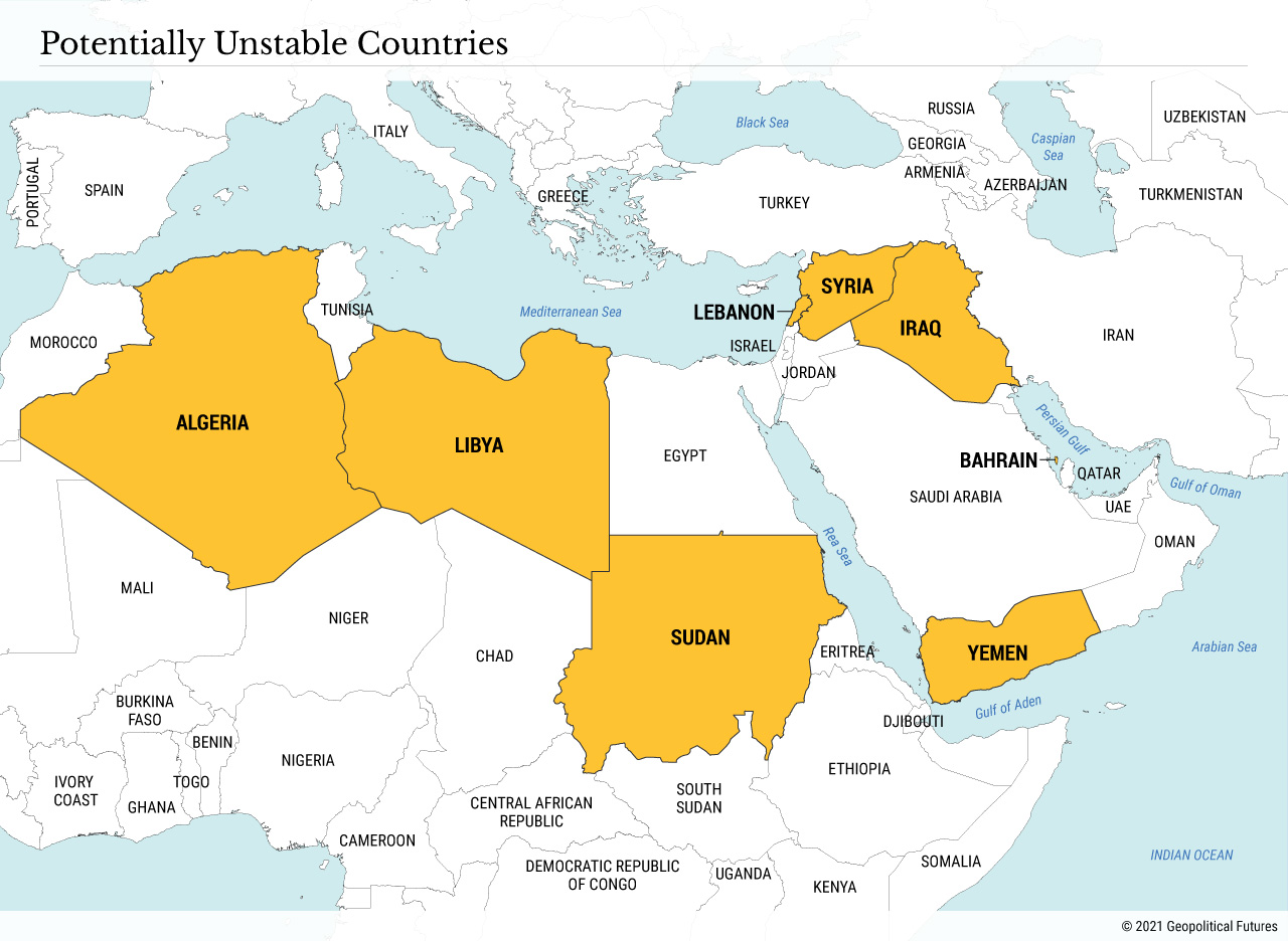 Paesi potenzialmente instabili