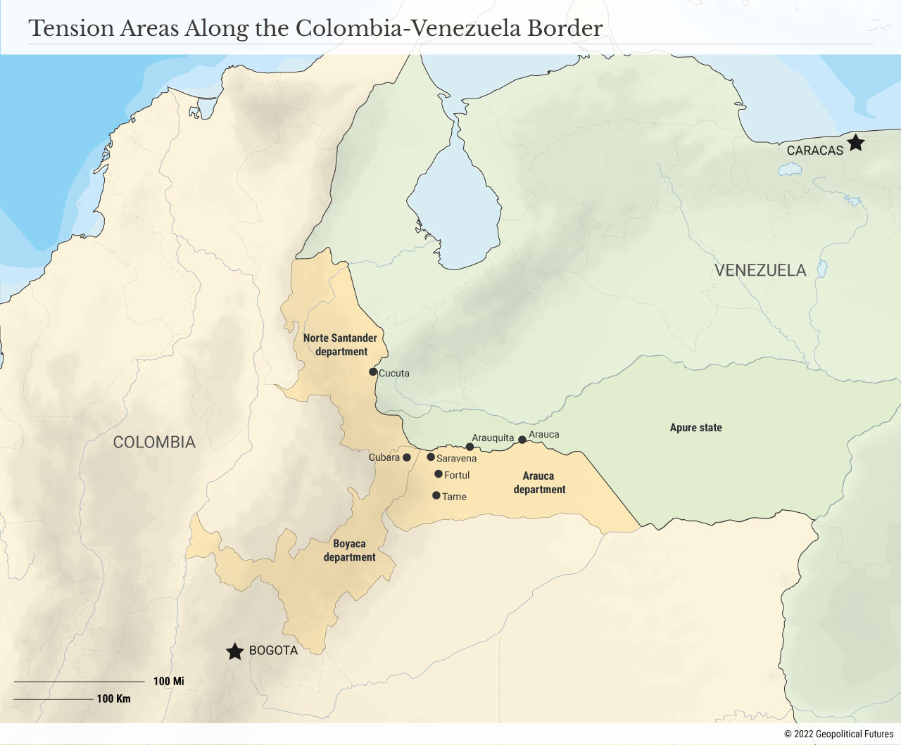 Tension Areas Along the Colombia-Venezuela Border