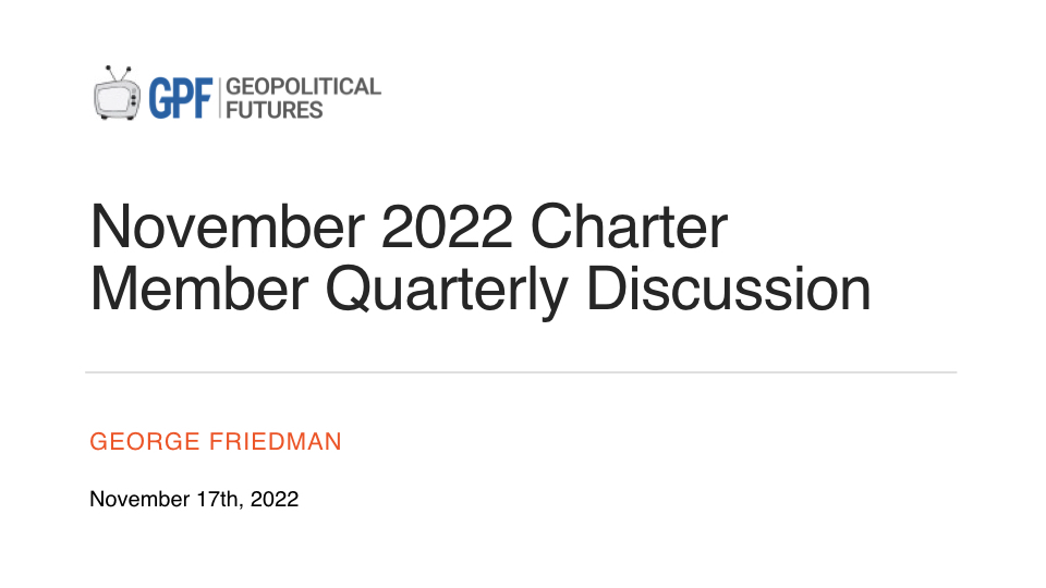 Live Discussion November 2022 Charter Member Quarterly Discussion
