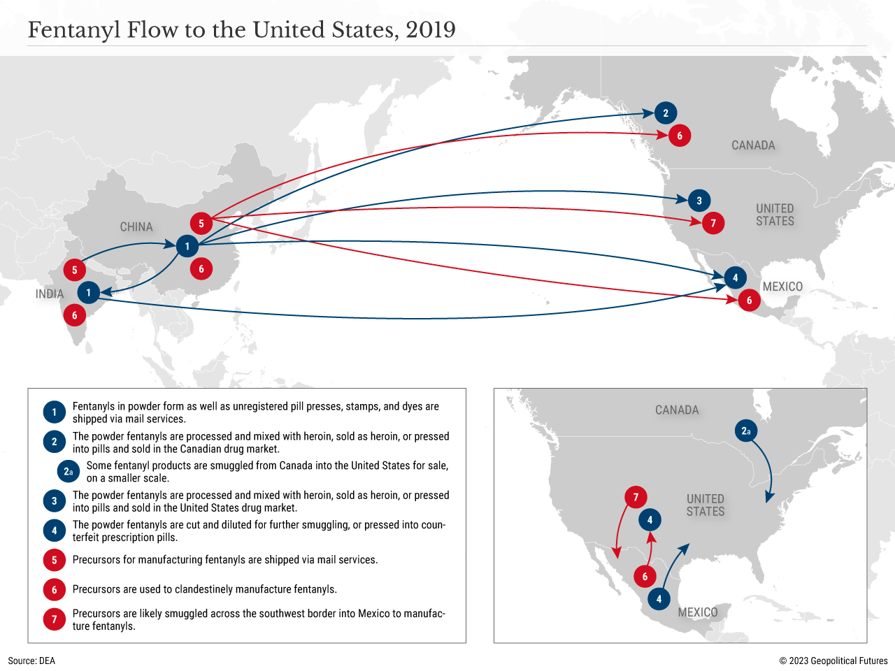 Fentanyl Flow to the United States, 2019